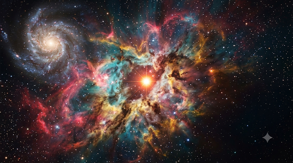 Nebula image with a visible watermark in the corner